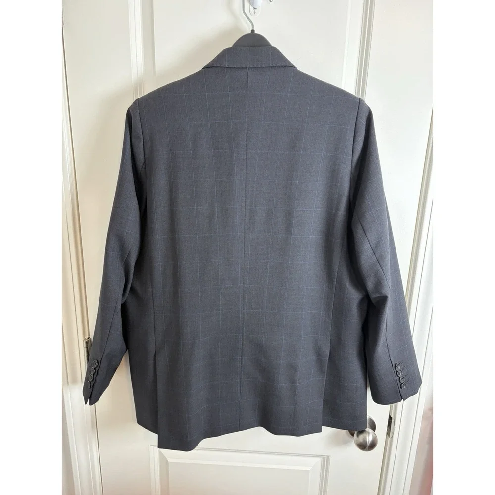 Bindle & Keep Custom Bespoke Wool Navy 3-Piece Suit, Extra Vest,